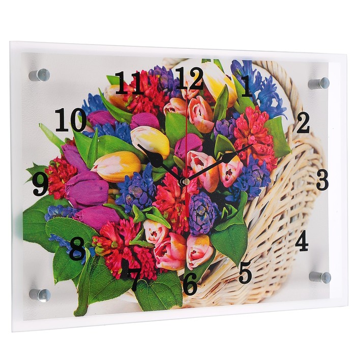 Часы настенные "Букет", 25х35 см