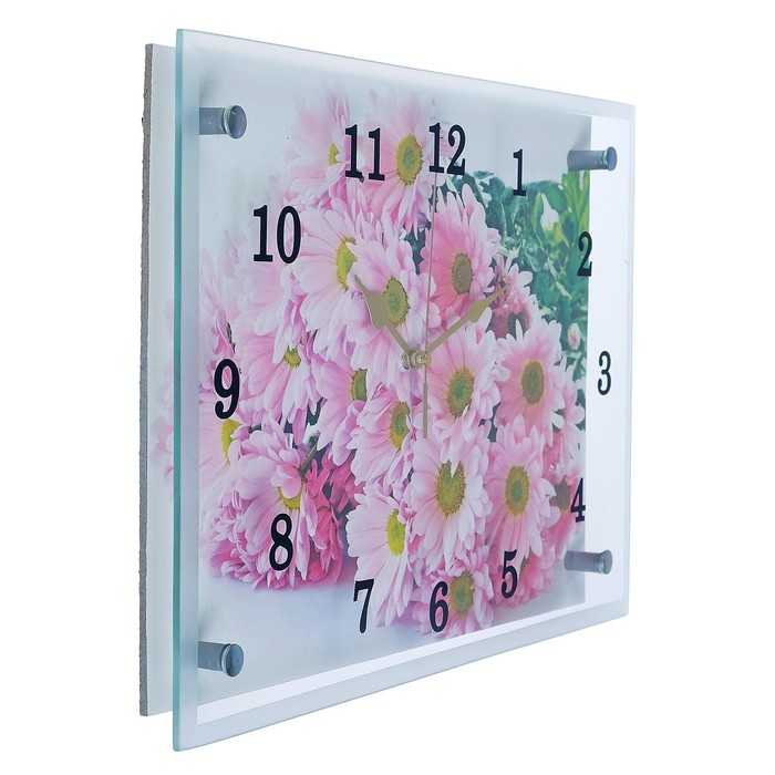 фото Часы настенные, серия: цветы, "герберы", 25х35 см сюжет