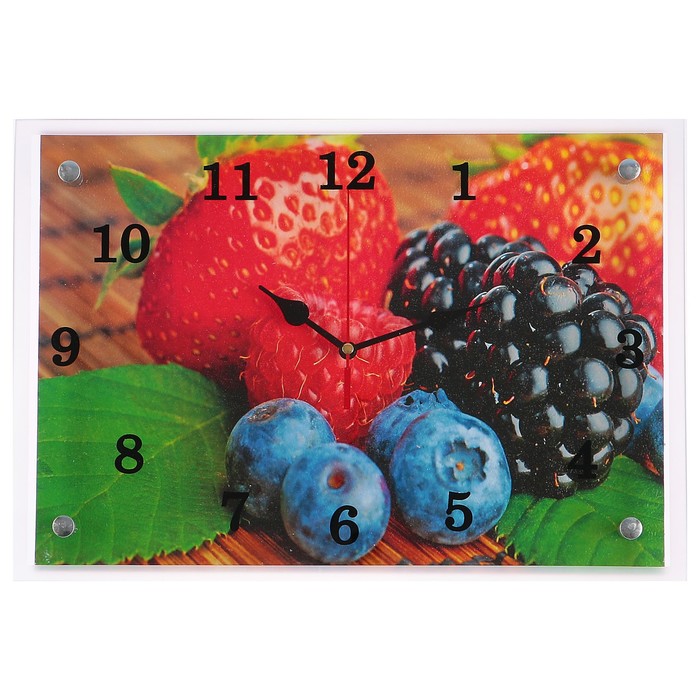 Часы настенные "Ягоды", 25х35 см