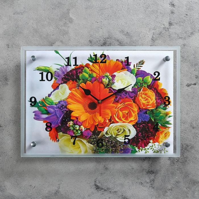 Часы настенные "Букет", 25х35 см