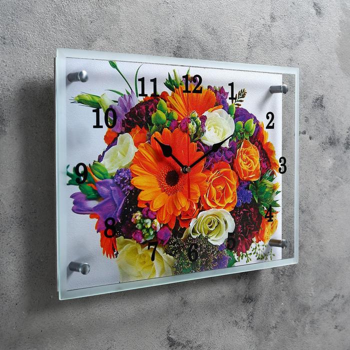 Часы настенные "Букет", 25х35 см