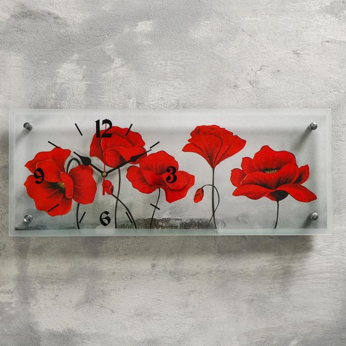 Часы настенные "Цветы", 20х50 см