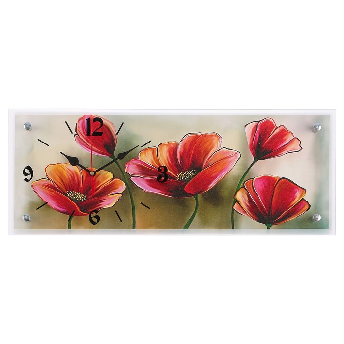 Часы настенные "Цветы", 20х50 см