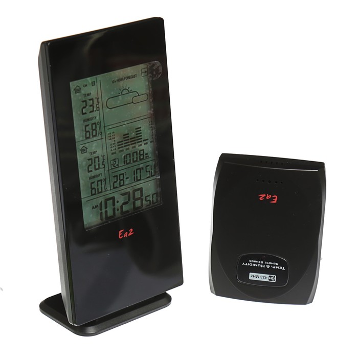Метеостанция Ea2 BL508, прогноз погоды, влажность, радио-датчик, черный