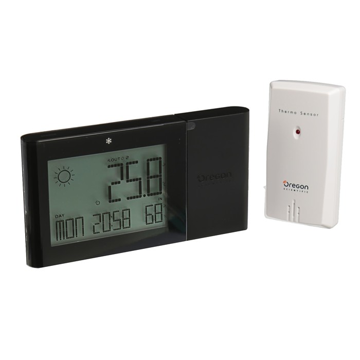 Метеостанция Oregon Scientific BAR266-b ALIZE, прогноз, влажность, радио-датчик, черный