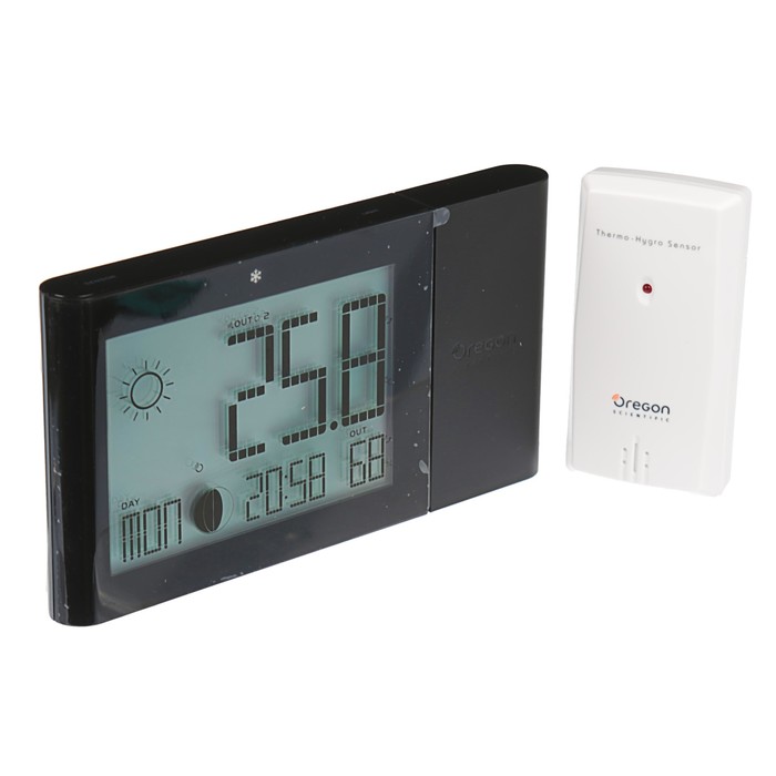 Метеостанция Oregon Scientific BAR268HG-b ALIZE, прогноз, влажность, радио-датчик, черный