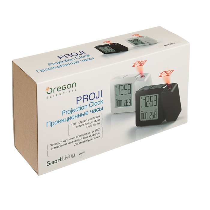Часы проекционные Oregon Scientific RM338P-w PROJI, цифровые, белые