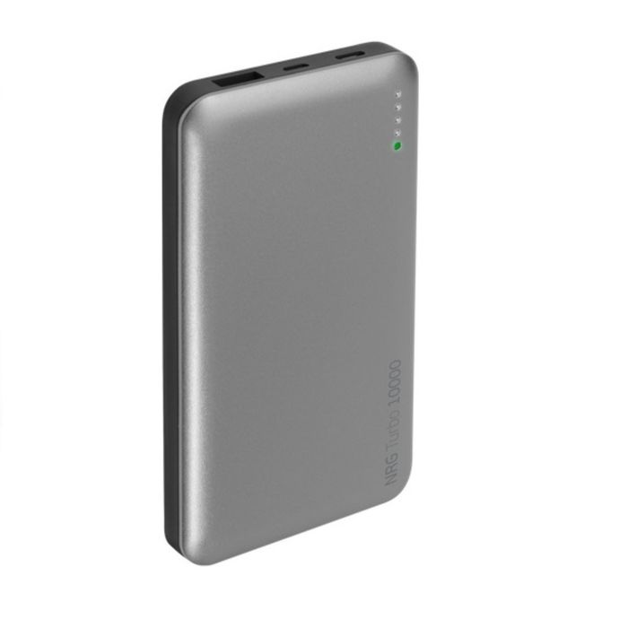 Внешний аккумулятор Deppa (33518), NRG Turbo 10000 mAh, QuickCharge 3.0, чёрный/графит
