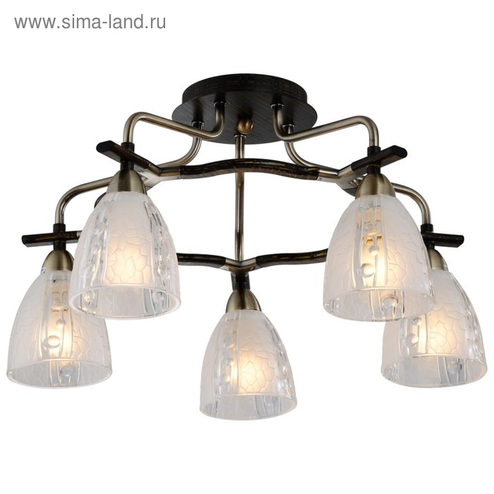 

Люстра "Лоенора" 5x40Вт E14 бронза 51,6x51,6x28,8см