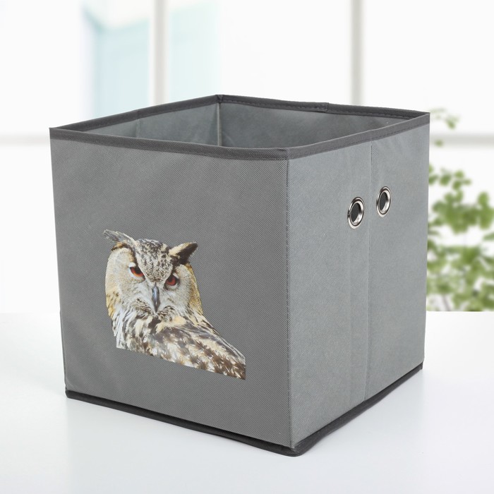 Короб для хранения 30х30х30 см "Зоопарк" цвет МИКС