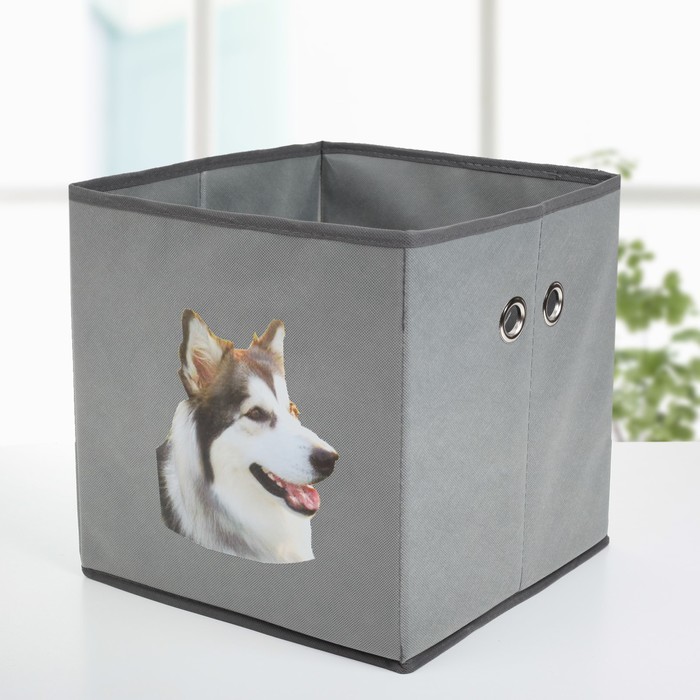 Короб для хранения 30х30х30 см "Зоопарк" цвет МИКС