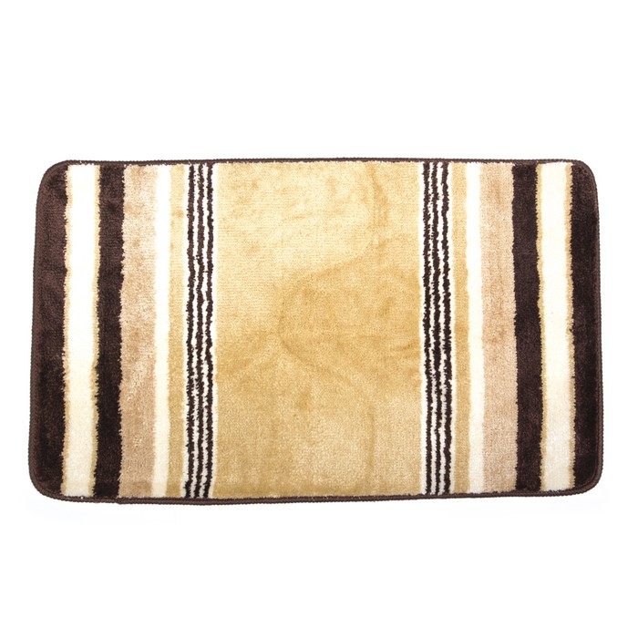 Набор ковриков для ванной и туалета 2 шт "Полоски" 50х80, 48х60 см, цвет МИКС