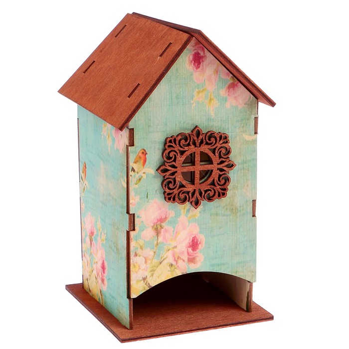 Чайный домик "Цветы" 10х9х18см