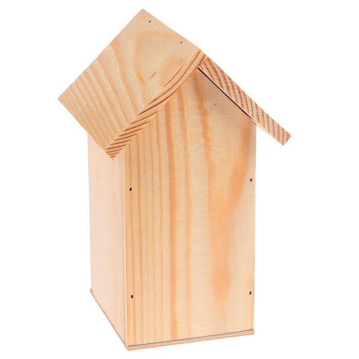 Чайный домик из массива СОСНЫ, натуральный, 9,5х9,5х18см