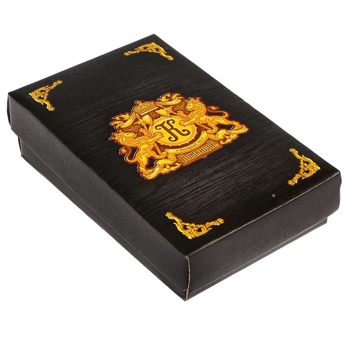 Зажигалка с крышкой, бензин, золотистая, 3.5х6 см