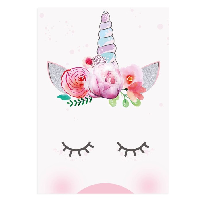 Постер А3 интерьерный «Единорог», 29 х 42 см