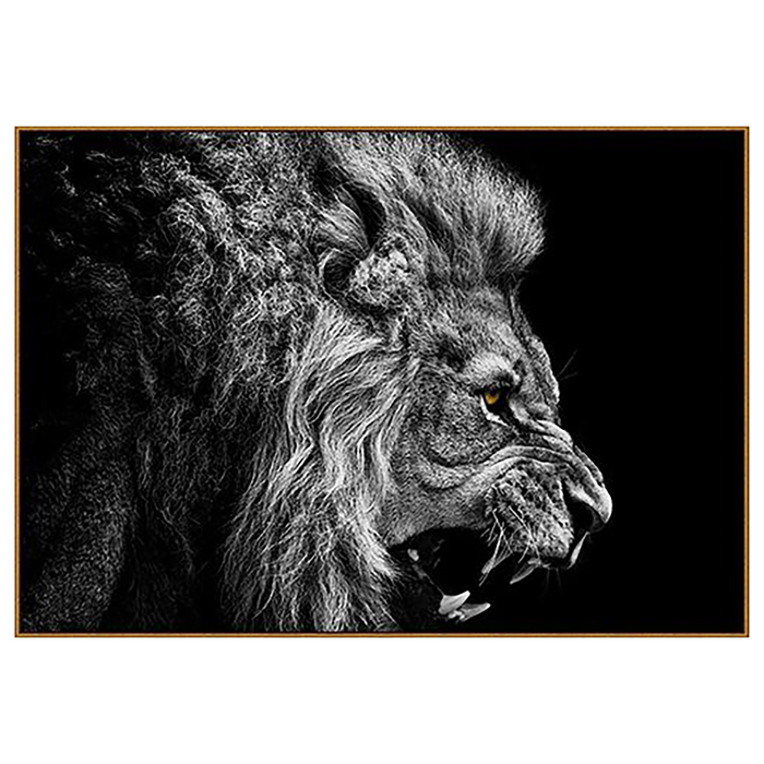 Алмазная мозаика "Лев", 20 цветов
