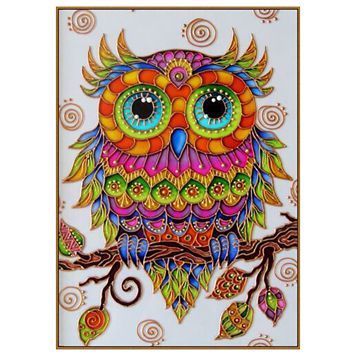 Алмазная мозаика "Совушка", 28 цветов