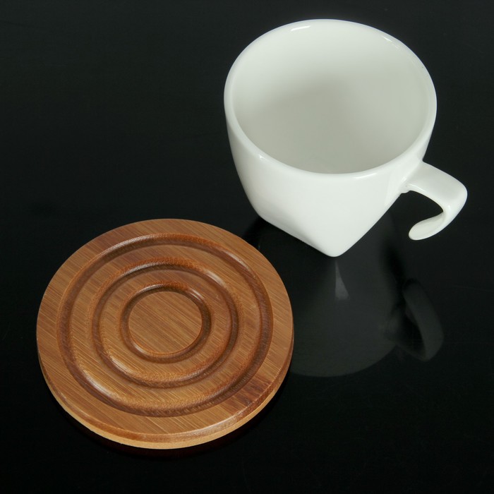 Набор питьевой "Эстет", 13 предметов: бочонок 1 л с краником, 6 кружек 200 мл, 6 подставок