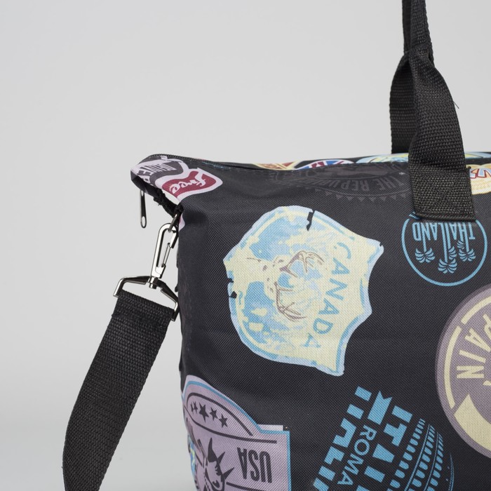 Сумка дорожная «Марки», 1 отдел на молнии, наружный карман