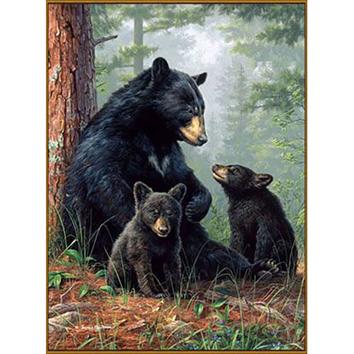 Алмазная мозаика "Малыши", 37 цветов