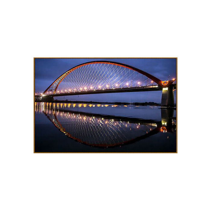 Алмазная мозаика "Бугринский мост", 27 цветов