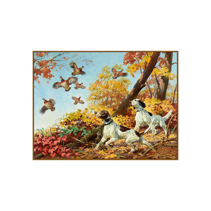 Алмазная мозаика "Охота на куропаток", 31 цвет