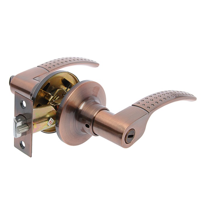 Защелка 2102, с фиксатором, цвет медь