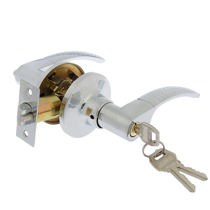 Защелка 2103, с ключом, цвет хром