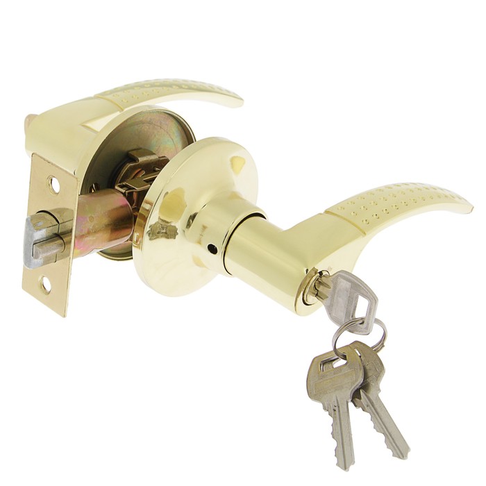 Защелка 2103, с ключом, цвет золото