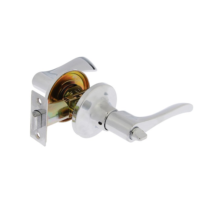 Защелка 2202, с фиксатором, цвет хром