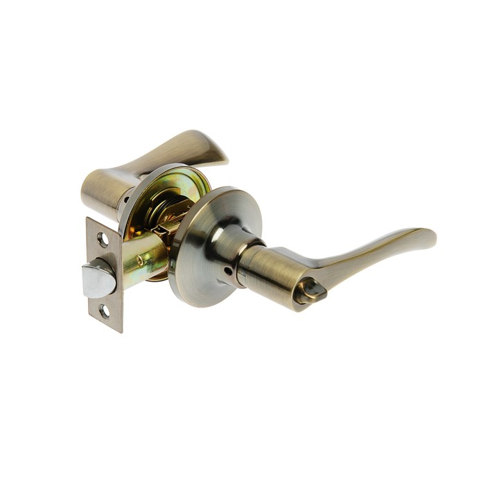 Защелка 2202, с фиксатором, цвет бронза