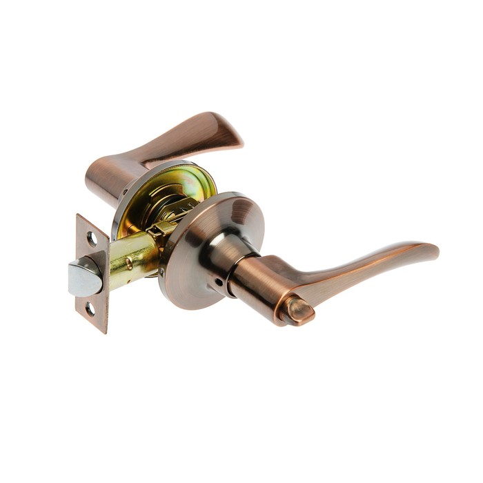 Защелка 2202, с фиксатором, цвет медь