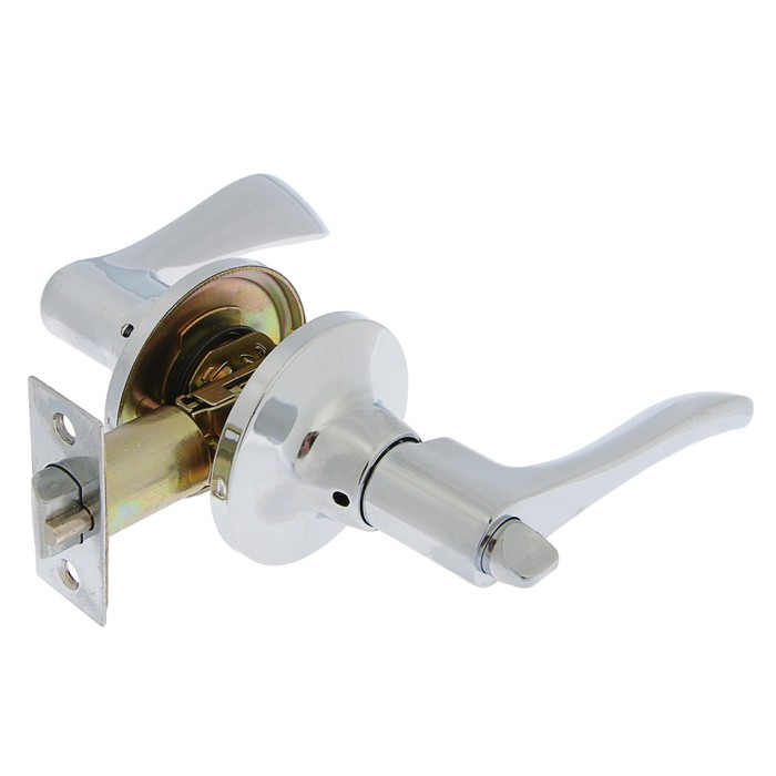 Защелка 2203, с ключом, цвет хром