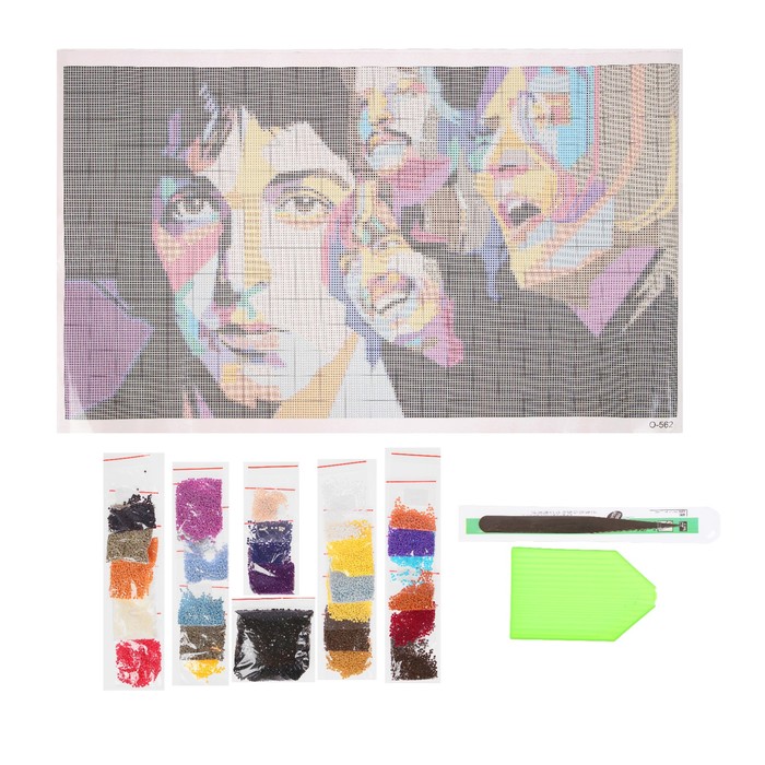Алмазная мозаика "Биттлз", 30 цветов