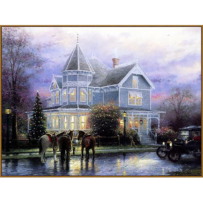 Алмазная мозаика "Дом", 35 цветов