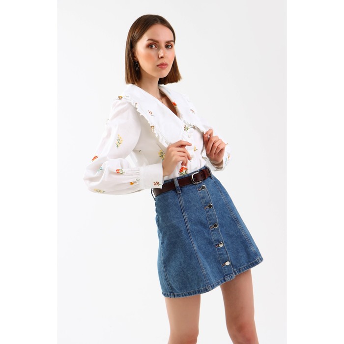 Ремень женский, пряжка тёмный металл, ширина - 2,7 см, цвет кофе