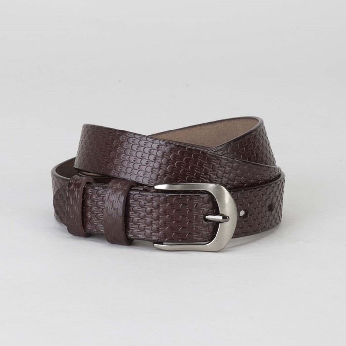 Ремень женский, пряжка металл, ширина - 2,7 см, цвет кофе