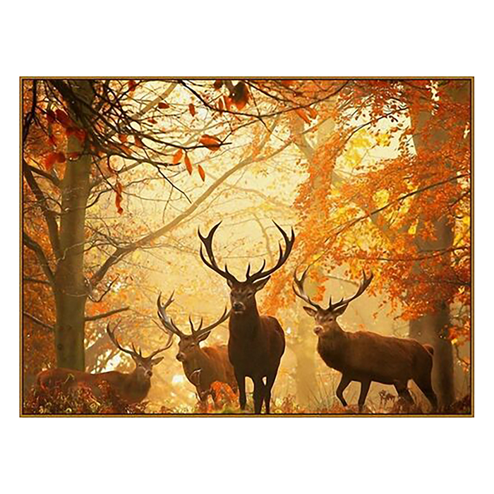 Алмазная мозаика "Олени", 34 цвета