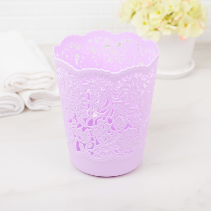 Корзина для хранения 11х11х13,5 см, цвет МИКС