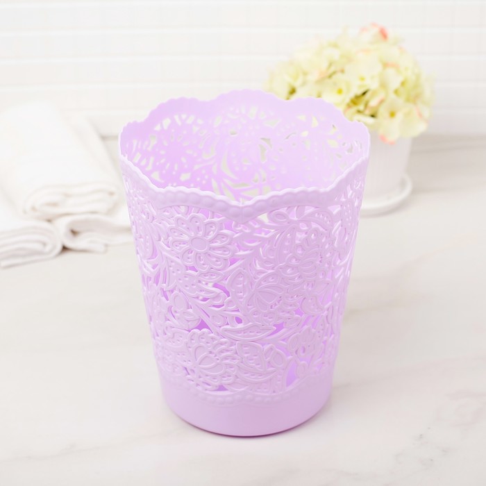 Корзина для хранения 13х13х16,5 см, цвет МИКС