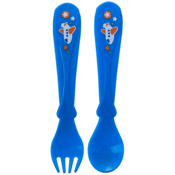 Набор детской посуды «Лучший ребёнок», 3 предмета: тарелка на присоске 250 мл, ложка, вилка, от 5 мес.