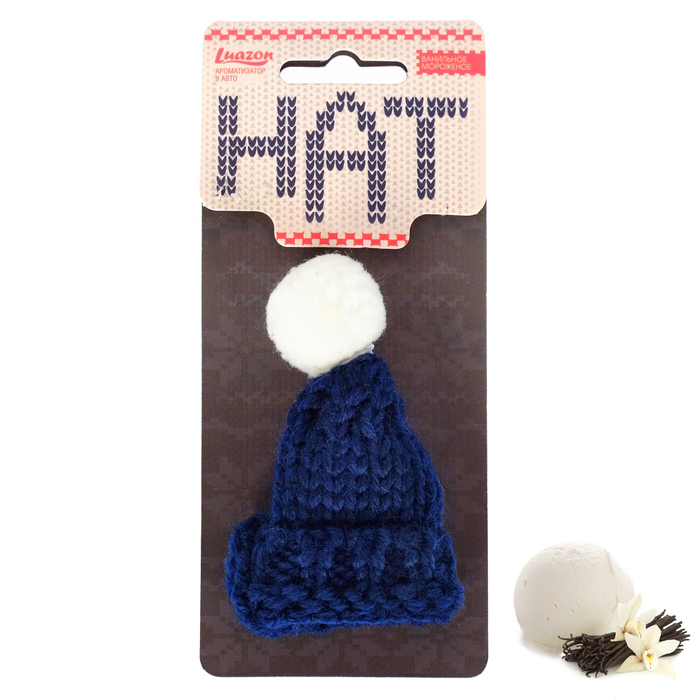 Ароматизатор на зеркало шапка "Ванильное мороженое"
