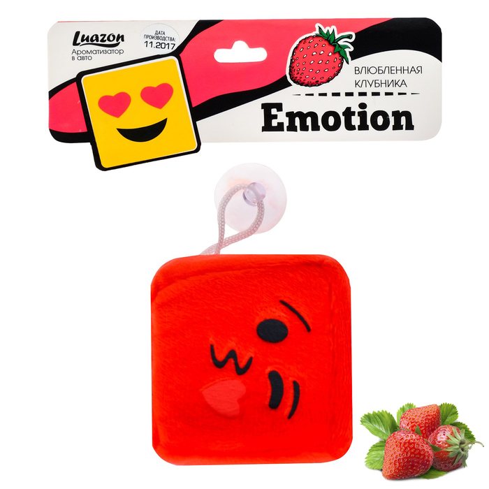 Ароматизатор в авто текстильный Emotion "Влюбленная клубника"
