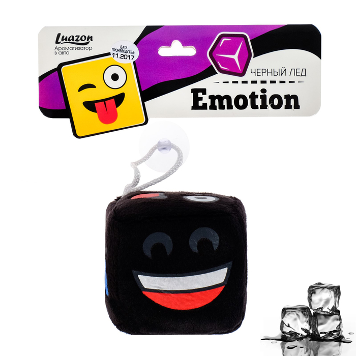 Ароматизатор в авто текстильный Emotion "Черный лед"