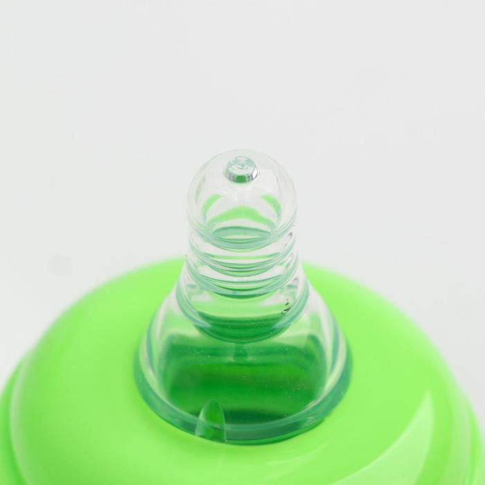 Поильник-трансформер 3 в 1, 210 мл, от 0 мес., цвет зелёный, рисунок МИКС