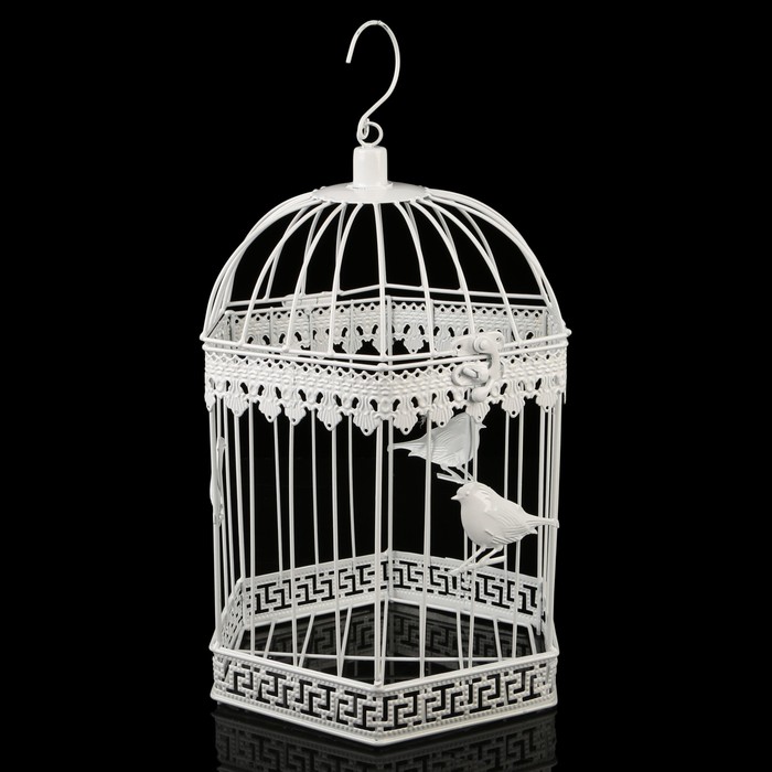 Клетка шестиугольная "Птицы", 40х23см