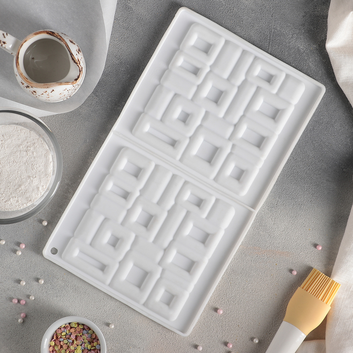 Форма двойная для выпечки и муссовых десертов "Квадро"