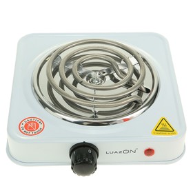 

УЦЕНКА Плитка электрическая LuazON LHP-001, 1 конфорка, 1000 Вт, нагреватель спираль, белая