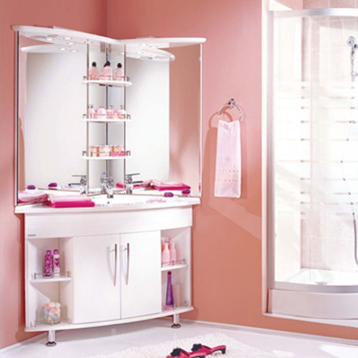 Зеркало Акватон Лас-Вегас левое угловое+дополнительное 1100*1050*798